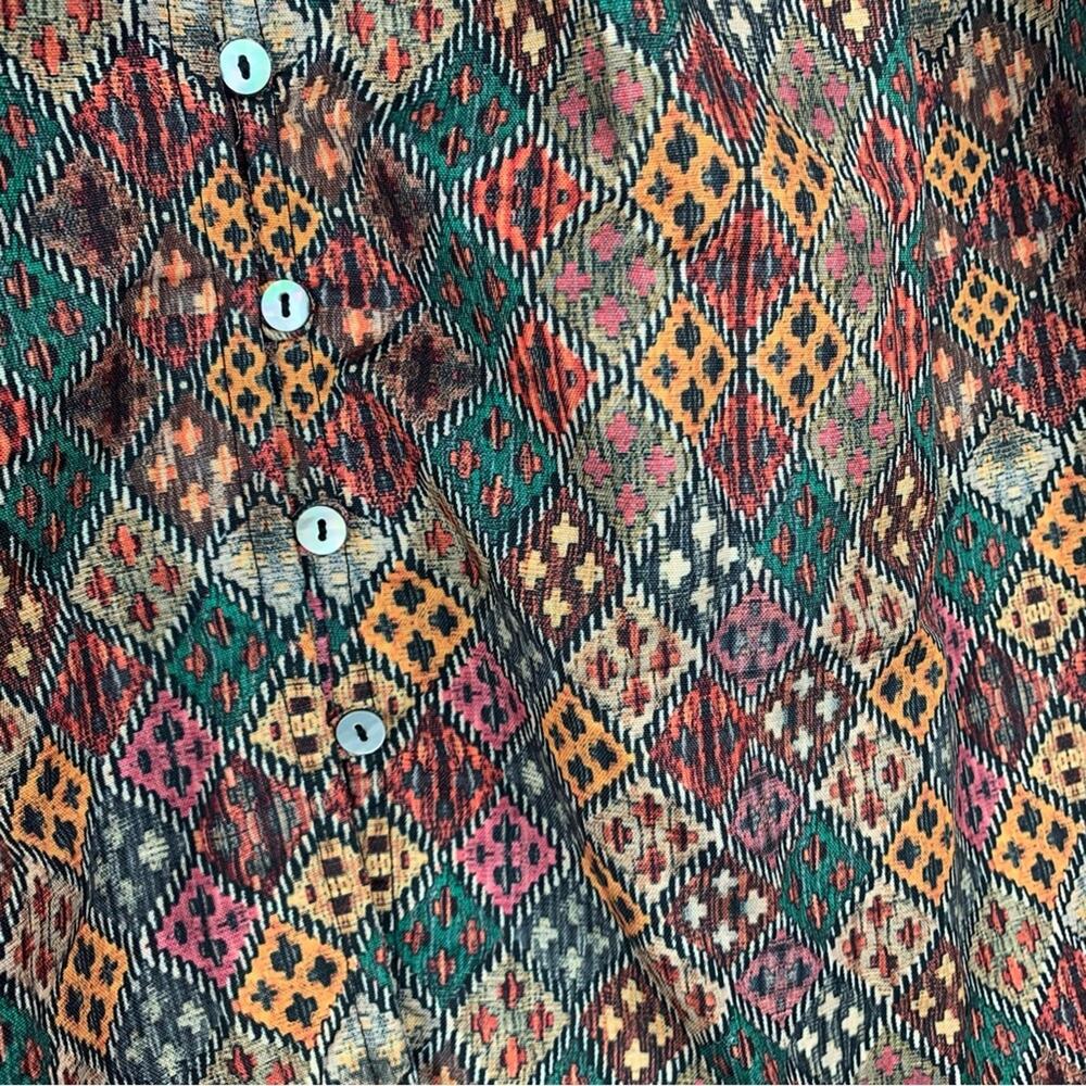 World Market women's small medium maxi dress printed boho multi color prairie - Picture 6 of 11